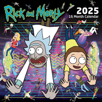 Kalendář 2025 Rick and Morty, 30 x 30 cm