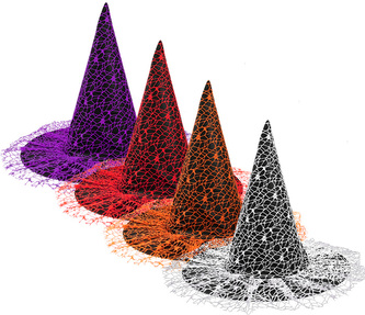 Klobouk čarodějnický síťovaná pavučina LUMA mix Klobouk čarodějnický síťovaná pavučina LUMA mix