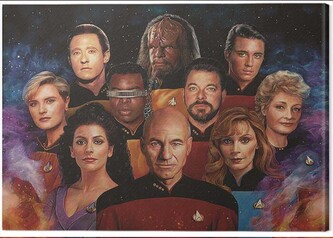 Obraz na plátně Star Trek - The Next Generation - 50th Anniversary, 2 cm - 60×80 cm