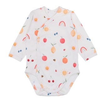 Zavinovací kojenecké body Fruit - smetanové; 56 (1-2m)