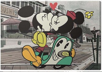 Obraz na plátně Mickey Shorts - Mickey and Minnie, 2 cm - 80×60 cm