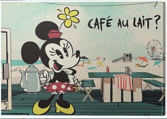 Obraz na plátně Mickey Shorts - Café Au Lait?, 2 cm - 80×60 cm