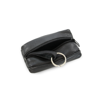 Kožená klíčenka Arwel 2418­ - černá