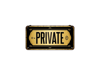 Nekupto Závěsná cedule Private NA28032