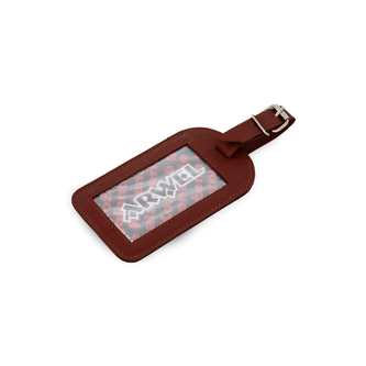 Kožená visačka na zavazadlo Arwel 5405­ - hnědá