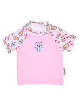 Bobánek Dětské UV tričko do vody - Růžová zvířátka - 2-4 roky