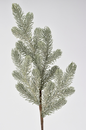 Smrková větvička ojíněná 68 cm