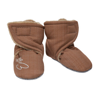 Capáčky barefoot Softshell Lamb Brown; Barva: hnědá; Velikost: 2 - délka stélky: 12 cm Capáčky barefoot Softshell Lamb Brown; Barva: hnědá; Velikost: 2 - délka stélky: 12 cm