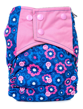 Bobánek Extra savá AIO plenka patentky - Modré květiny