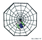 Halloween pavučina s pavoukem