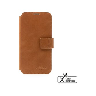 FIXED ProFit kožené pouzdro Apple iPhone 16 Pro hnědé