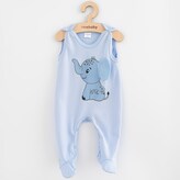 Kojenecké bavlněné dupačky New Baby Happy Elephant blue - velikost 62 (3-6m)