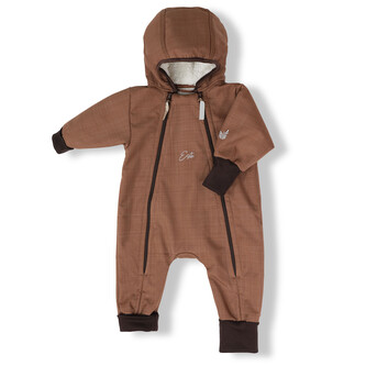 Rostoucí zimní softshellová kombinéza Lamb Brown; Barva: hnědá; Velikost: 80 - 86