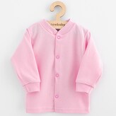 Kojenecký bavlněný kabátek New Baby Happy Elephant pink - velikost 56 (0-3m)