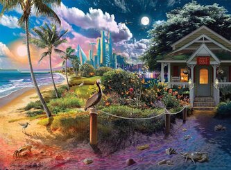 NORIMPEX Diamantové malování Dům na pláži 30x40cm