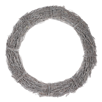 Proutěný věnec - průměr 50 cm, barva bílá.