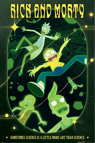 Plakát Rick And Morty: Rave Rickrival (61 x 91,5 cm)