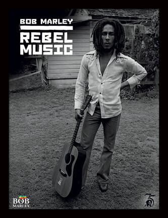 Obraz na zeď - Bob Marley - Rebel Music, 30 × 40 cm