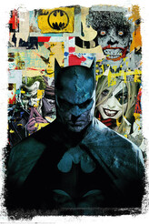 Plakát, Obraz - Batman - Dark Knight Collage, 61 × 91.5 cm