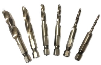 Sada vrtáků se závitníky