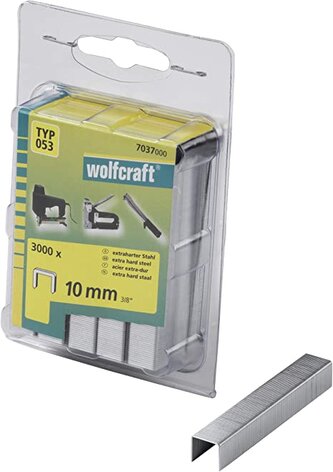 WOLFCRAFT - Spona široká čalounická typ 053, 11,2mm výška 10mm, 3000ks