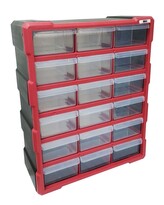 Skříňka plastová 18 šuplíků