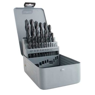 Sada vrtáků HSS 25 ks (1,0-13,0mm), plechový box