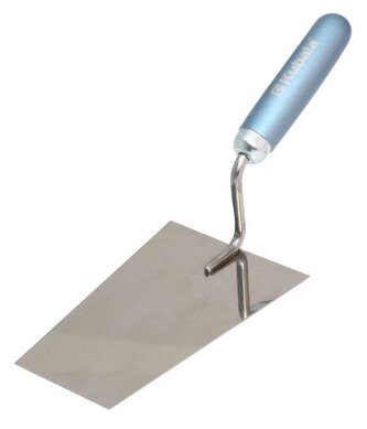 KUBALA - lžíce zednická nerez, trapézová 120x180x80mm - dřevěná rukojeť