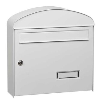 MARS - schránka na dopisy pozinkovaný plech kulatá 6322 - bílá