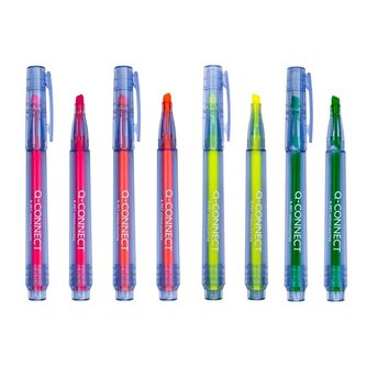 Zvýrazňovač Q-Connect Eco PET, sada 4 barev