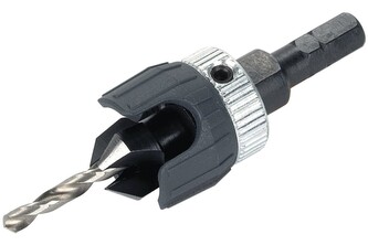 WOLFCRAFT - předvrták a záhlubník, stopka šestihran - průměr 3,2-12mm