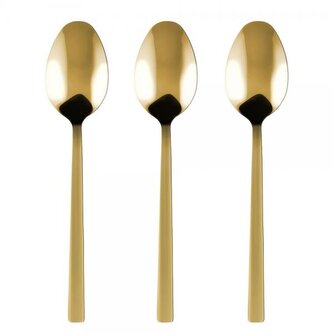 DuraHome Polévková lžíce PIANO, 3ks, zlatá
