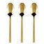 DuraHome Polévková lžíce PIANO, 3ks, zlatá