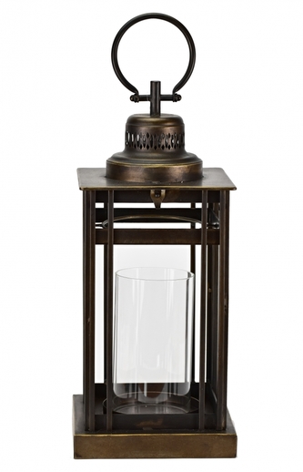 Kovový svícen s uchem 47x20 cm