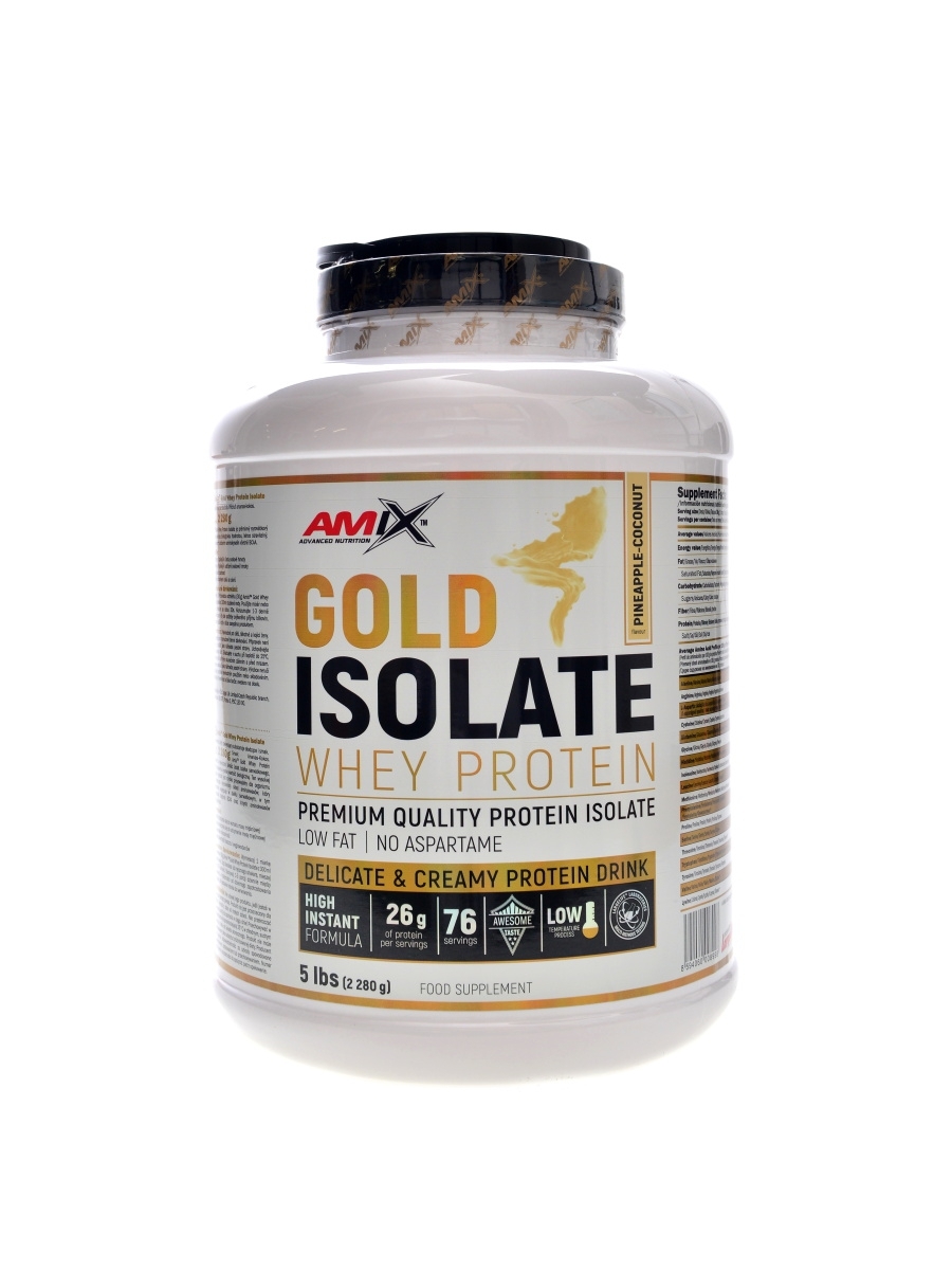 Amix - Gold Whey protein isolate 2280g - milk tea