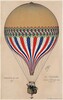 Plakát, Obraz - E. Hamelin - Heißluftballon Le Tricolore, 61 × 91.5 cm