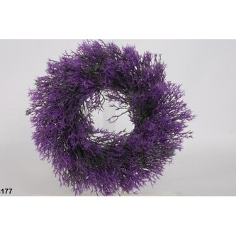 Věnec tráva lavender, 30 cm  210-0029