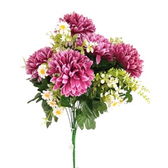 Chryzantéma kytice s kopretinou vínová  X200/víno