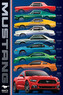 Plakát, Obraz - Ford Mustang 50 Years-9 types, 61 × 91.5 cm