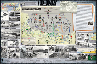 Plakát, Obraz - D-Day, 91.5 × 61 cm