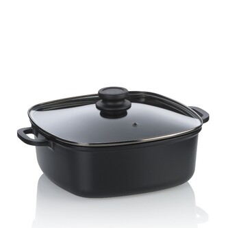 Pekáč Atura s poklicí litý hliník černá 28x28x11cm 6,0 l