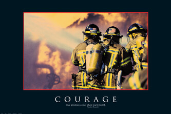 Plakát, Obraz - Courage, 91.5 × 61 cm