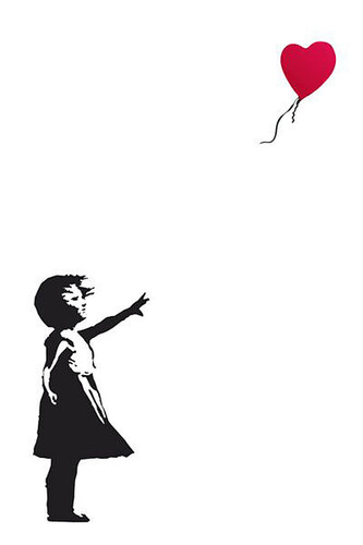 Umělecký tisk Banksy Street Art - Hope, 61 × 91.5 cm