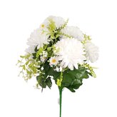 Chryzantéma kytice s kopretinou bílá  X200/bílá
