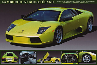 Plakát, Obraz - Lamborghini Murcielago, 91.5 × 61 cm