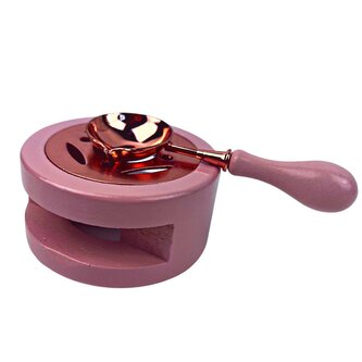 Creatissimo - set stojánku a lžičky k pečetění - růžová