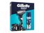 Gillette Mach3 holicí strojek Mach3 Charcoal 1 ks + gel na holení Series Shave Gel Cleansing With Charcoal 200 ml