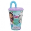 Kubek ze słomką 430ml Koci Domek Gabi