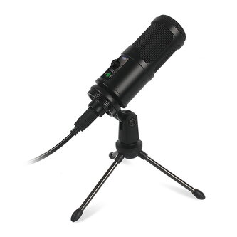 VARR GAMING MICROPHONE TUBE CARDIOID SET USB TRIPOD