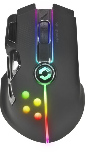 SL-680101-RRBK IMPERIOR Gaming Mouse - wireless, rubber-black
